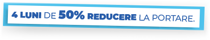 4 luni de 50% reducere la portare